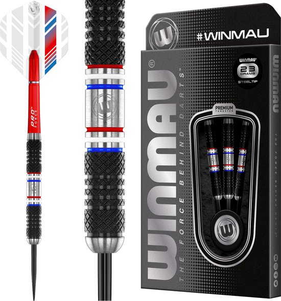 WINMAU - Thibault Tricole: Steeltip Tungsten Dartpijlen Professioneel - 23g van Winmau