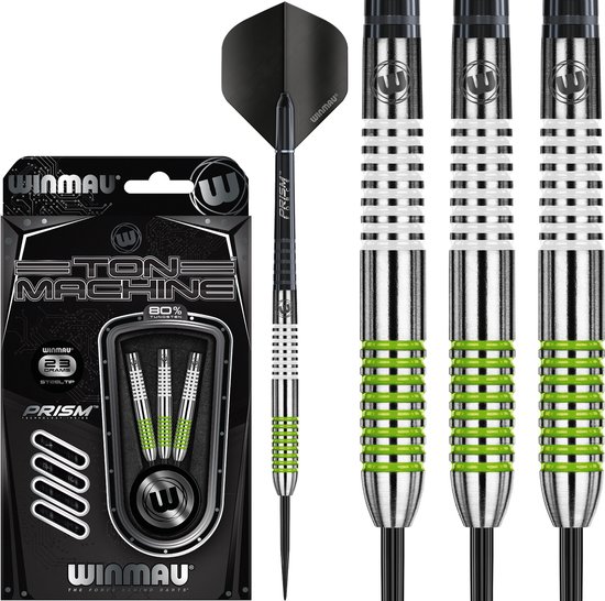 Winmau Ton Machine 80% 21-23-25-27 gram - Dartpijlen - 23 Gram van Merkloos