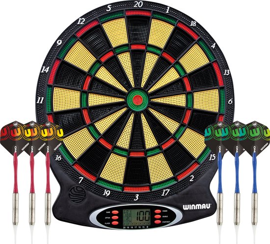 WINMAU - Ton Machine softip elektronisch dartbord met darts van Winmau