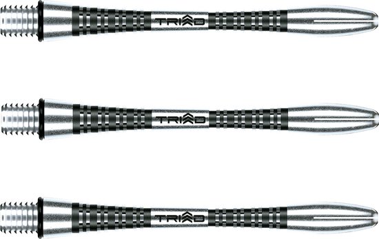 WINMAU - Triad Dartstengels Zwart, Medium - 1 set per pakket (3 dartvluchten in totaal) van Winmau