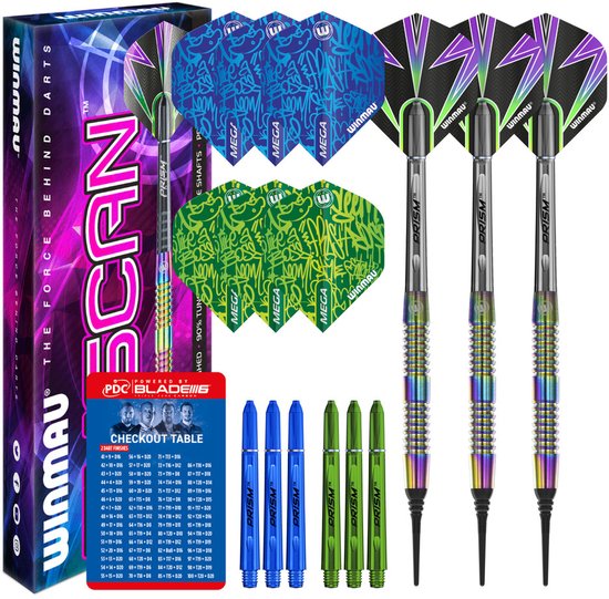 Winmau Tuscan 90% Soft Tip Dartshopper Exclusives - Soft Tip Darts van Merkloos