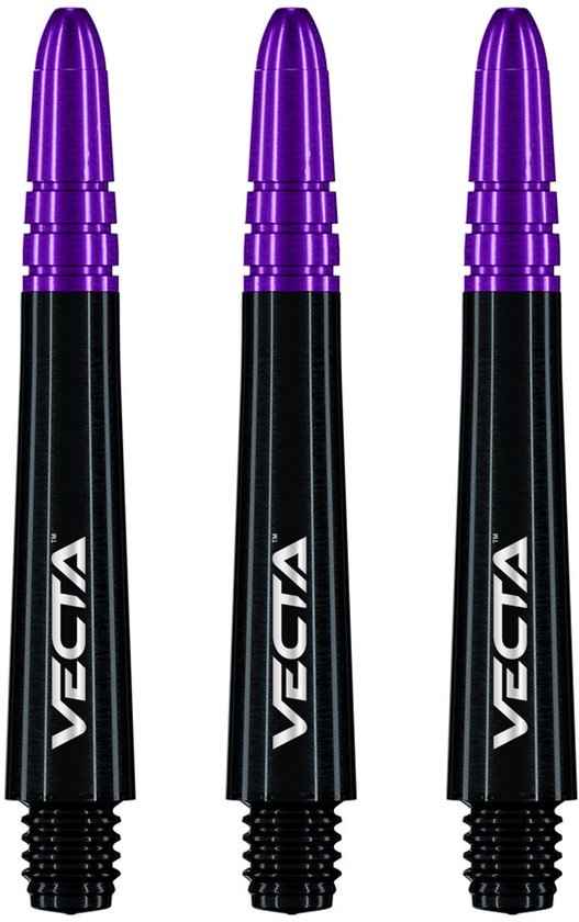 Winmau Vecta Black Purple - Dart Shafts Inbetween van Winmau
