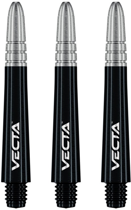 Winmau Vecta Black Silver - Dart Shafts van Merkloos