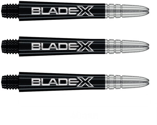 Winmau Vecta Blade X Black Silver - Dart Shafts van Merkloos