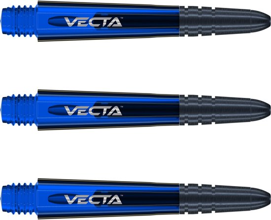 WINMAU - Vecta Dartschachten Blauw, Korte - 1 set per pakket (3 Dartschachten in totaal) van Winmau