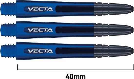 WINMAU - Vecta Dartschachten Blauw, Medium - 1 set per pakket (3 Dartschachten in totaal) van Winmau