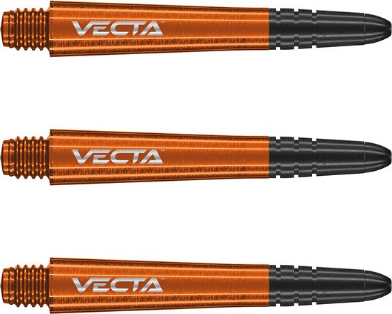 WINMAU - Vecta Dartstengels Oranje, Tussenliggend - 1 set per pakket (3 dartvluchten in totaal) van Winmau