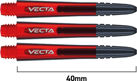Winmau Vecta Red - Dart Shafts van Merkloos