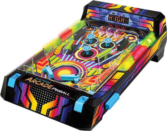 #Winning Arcade Deluxe Neon Flipperkast - Speelkast - Mini Flipperkast - Pinball Machine - Elektrische Scoreteller - Inclusief LED en Arcade Geluiden - 80328 van #Winning