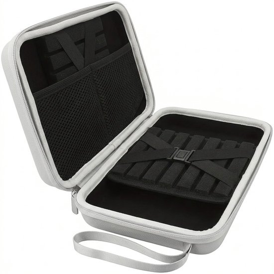 Witte dart case voor 12 dartpijlen – EVA harde schaal dart etui met opbergruimte voor dartpunten, shafts en flights – draagbare dart organizer met rits voor bescherming – dart accessoires voor heren en dames van NUVEX