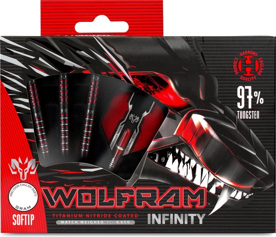 WOLFRAM INFINITY 97% TUNGSTEN 21GR van Target Darts