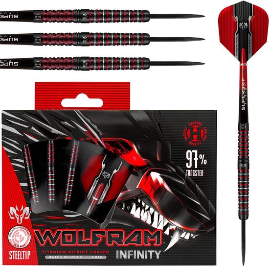 WOLFRAM INFINITY 97% TUNGSTEN 24GR van Shot Darts