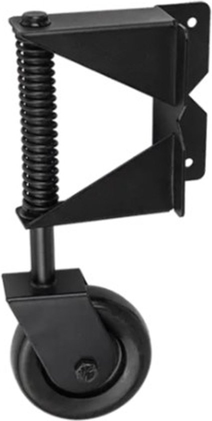 Wovar Poortwiel Met Veer Zwart 285 x 200 x 67 mm | Per Stuk van Wovar
