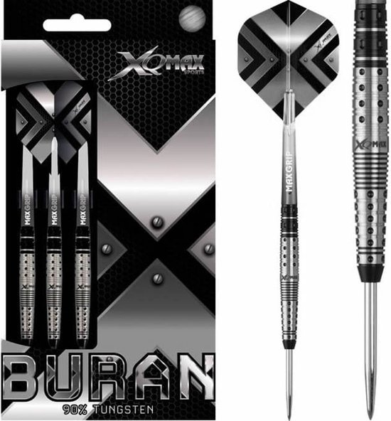 XQ Max - Buran - darts - 23 gram - dartpijlen - 90% tungsten - steeltip van XQ Max