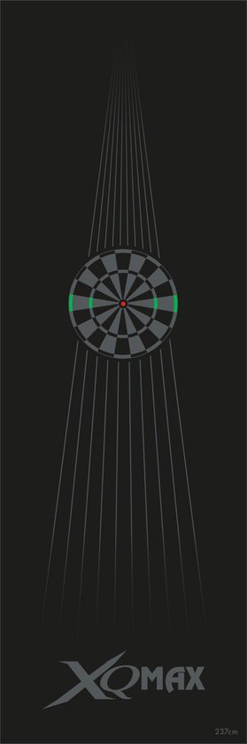 XQ Max Carpet Dartmat Black Green 237x80 van XQ Max