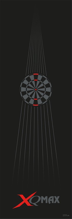 XQ Max Carpet Dartmat Red 237x80 van XQ Max