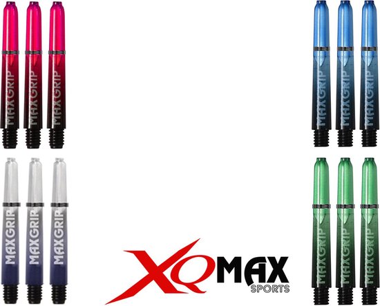 XQ MAX darts 35mm shafts pack - assorti 4 kleuren van XQ Max