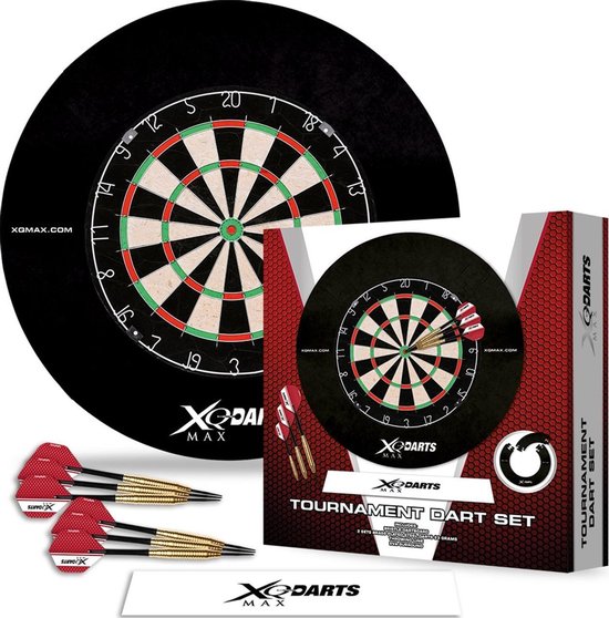XQ Max Darts QD7000400 Dartsurroundring-Unisex-Maat--Rood van XQ Max