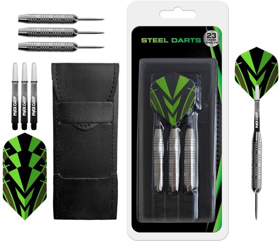 XQ MAX darts silver coated - 23 grams - steel dart van Merkloos