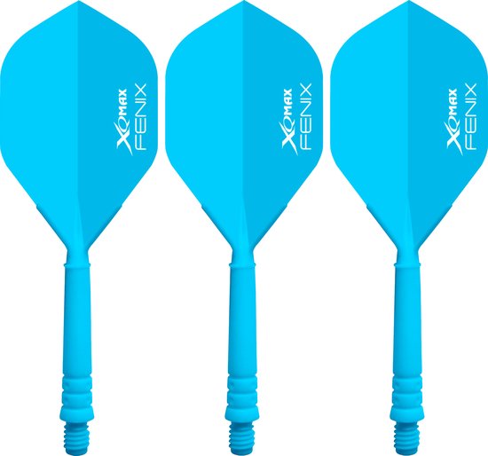 XQ Max Fenix Bar Flights Blue Standard - Dart Flights van Merkloos