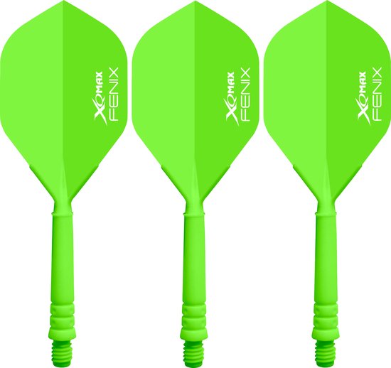 XQ Max Fenix Bar Flights Green Standard - Dart Flights van Merkloos