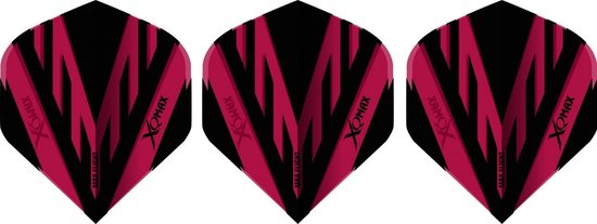 Xq Max Flights Pvc A-standaard 100 Micron Rood/zwart 3 Stuks van XQ Max