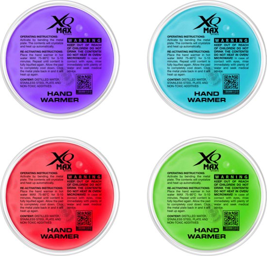XQ Max Handwarmer Herbruikbaar van XQ Max