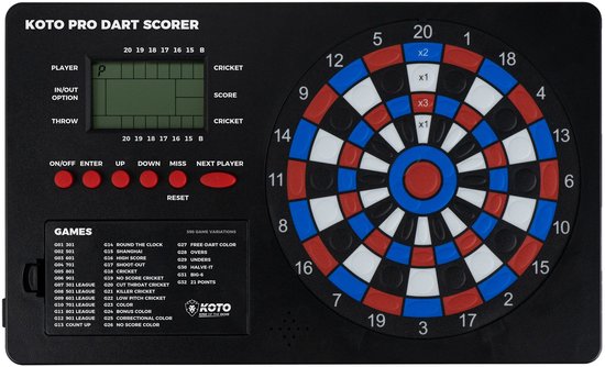 XQ Max Pro Dart Scorer Dublin Elektronische Touch Pad Dart Scorer van XQ Max