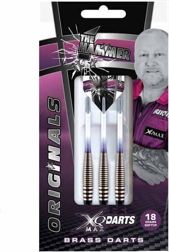 XQMax Andy Hamilton Brass Soft Tip - Dartpijlen - 18 Gram
