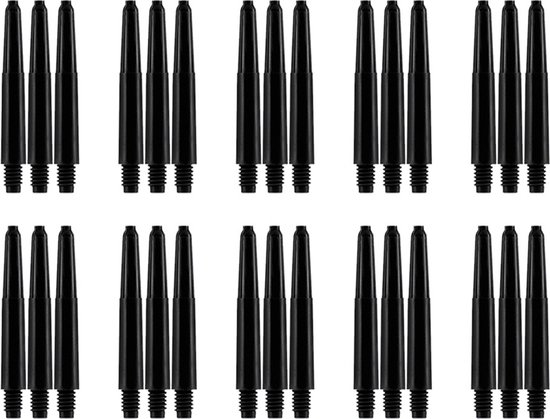 XQMax Dart Shafts - 10 Sets (30 stuks) - Inbetween - Zwart - Zwarte Darts Shafts van XQMax