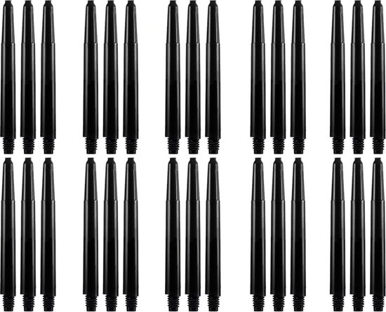 XQMax Dart Shafts - 10 Sets (30 stuks) - Medium - Zwart - Zwarte Darts Shafts van XQMax