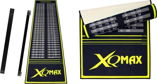 XQMax-Dartmat-Checkout-INCL OCHE-Groen/Zwart-285x60CM van XQMax