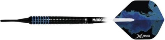 XQMax Dartpijlen Blue Shadow 80% Softtip 18 Gr Zwart/blauw van XQMax