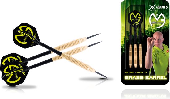 XQmax Darts XQmax Dartpijlen MvG 20g messing zwart QD7000610 van XQMax