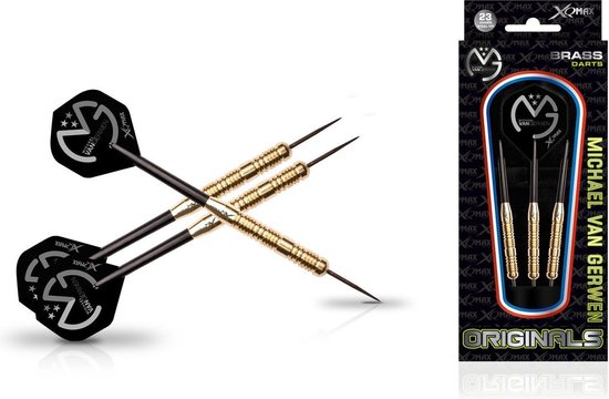 XQMax Michael Van Gerwen Dartset Steeltip Zwart Gewicht 23 Gram van XQMax
