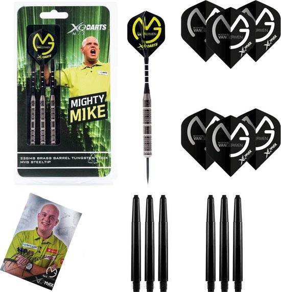 XQMax - Michael van Gerwen Tungsten Look - 23 gram - inclusief extras - Dartpijlen van XQMax