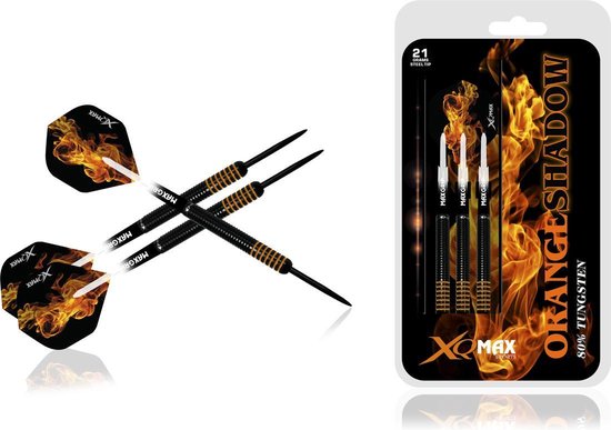 XQMax - Orange Shadow - darts - 23 gram - dartpijlen - 80% tungsten - steeltip - Orangeshadow van XQMax