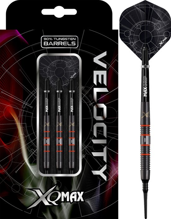 XQMax Velocity M3 Orange 90% Soft Tip - Dartpijlen van XQMax