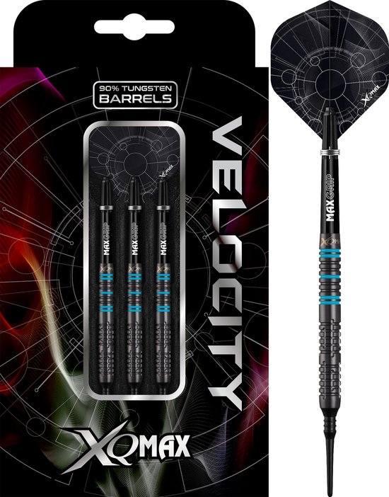 XQMax Velocity M4 Aqua 90% Soft Tip - Dartpijlen 21 Gram van Merkloos