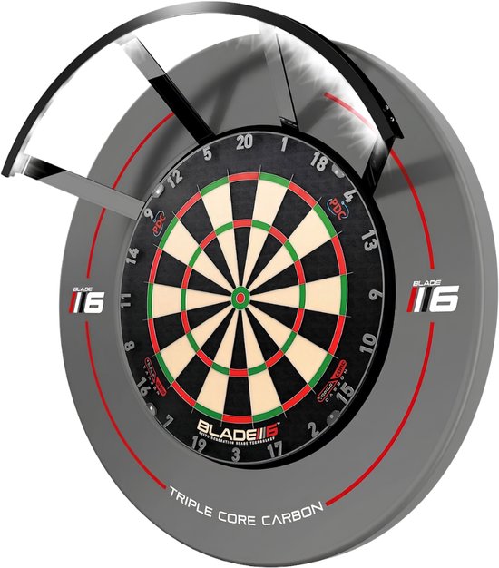 YOR® Dartbord Surround Ring - Dartbord Verlichting - Dartsbord - Zwart - 75cm x 75cm x 7cm; 1.1 kg