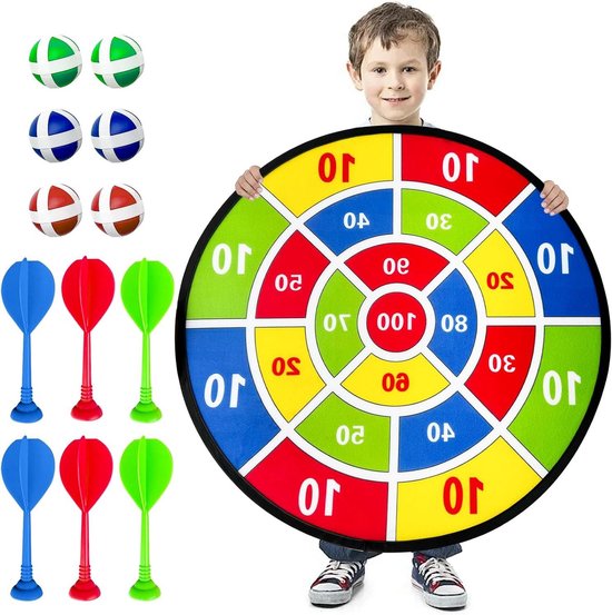 Zeynomax - Werpspel voor kinderen 66 cm met ballen en opvouwbaar dartbord voor buiten feestspelletjes - speelgoed cadeau van Merkloos