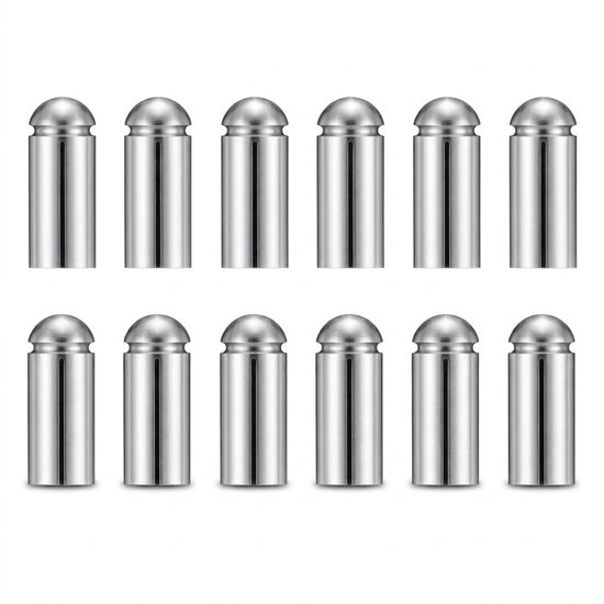 Zilverkleurige dart flight beschermers aluminium 12 stuks darts accessoires flight protectors metalen dopjes voor darts flights bescherming set