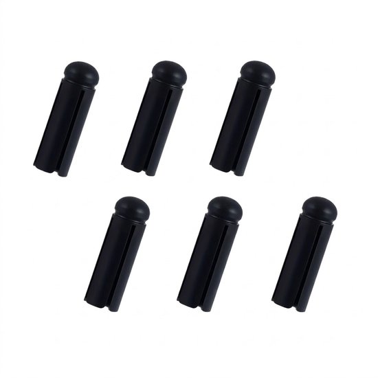 Zwarte dart flight beschermers aluminium 6 stuks darts accessoires flight protectors metalen dopjes voor darts flights bescherming set
